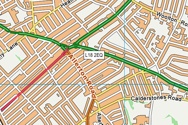 L18 2EQ map - OS VectorMap District (Ordnance Survey) L18 2EQ map - OS VectorMap District (Ordnance Survey)
