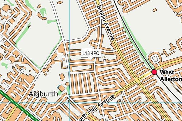 L18 4PQ map - OS VectorMap District (Ordnance Survey) L18 4PQ map - OS VectorMap District (Ordnance Survey)