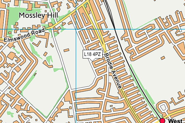 L18 4PZ map - OS VectorMap District (Ordnance Survey) L18 4PZ map - OS VectorMap District (Ordnance Survey)