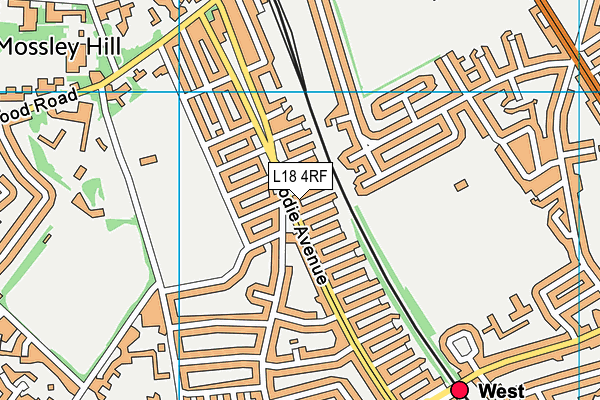L18 4RF map - OS VectorMap District (Ordnance Survey) L18 4RF map - OS VectorMap District (Ordnance Survey)