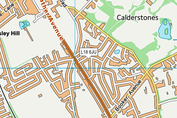 L18 6JU map - OS VectorMap District (Ordnance Survey) L18 6JU map - OS VectorMap District (Ordnance Survey)