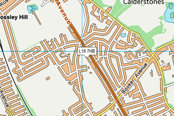 L18 7HB map - OS VectorMap District (Ordnance Survey) L18 7HB map - OS VectorMap District (Ordnance Survey)