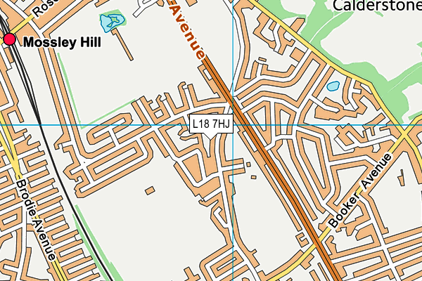 L18 7HJ map - OS VectorMap District (Ordnance Survey) L18 7HJ map - OS VectorMap District (Ordnance Survey)
