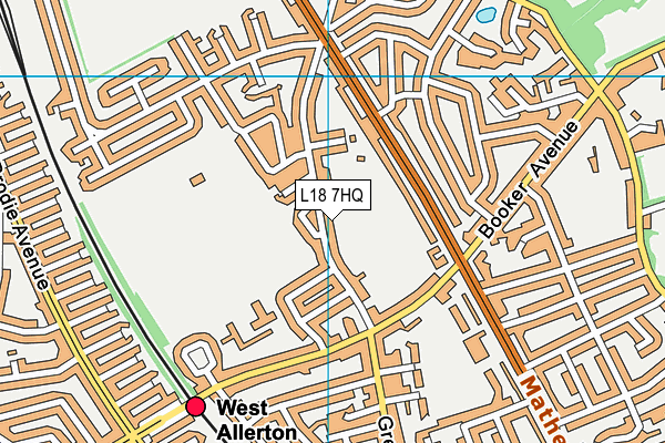 L18 7HQ map - OS VectorMap District (Ordnance Survey) L18 7HQ map - OS VectorMap District (Ordnance Survey)