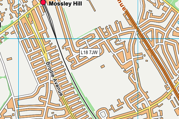 L18 7JW map - OS VectorMap District (Ordnance Survey) L18 7JW map - OS VectorMap District (Ordnance Survey)