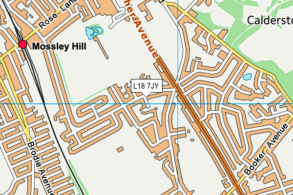 L18 7JY map - OS VectorMap District (Ordnance Survey) L18 7JY map - OS VectorMap District (Ordnance Survey)