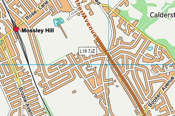 L18 7JZ map - OS VectorMap District (Ordnance Survey) L18 7JZ map - OS VectorMap District (Ordnance Survey)
