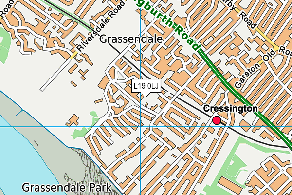L19 0LJ map - OS VectorMap District (Ordnance Survey) L19 0LJ map - OS VectorMap District (Ordnance Survey)