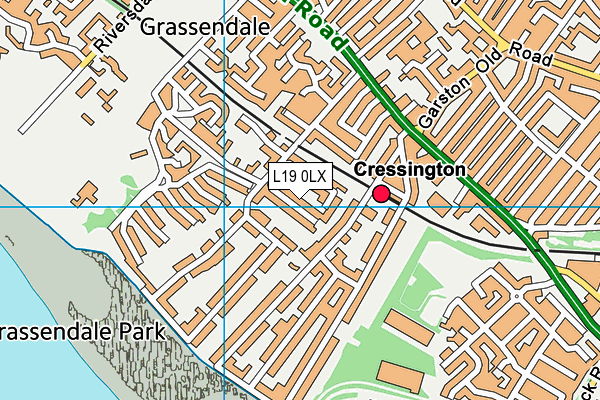 L19 0LX map - OS VectorMap District (Ordnance Survey) L19 0LX map - OS VectorMap District (Ordnance Survey)