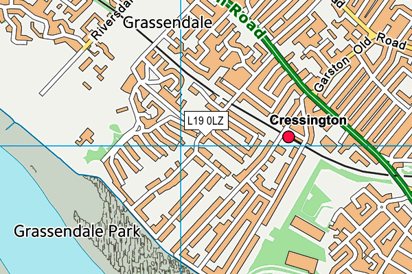 L19 0LZ map - OS VectorMap District (Ordnance Survey) L19 0LZ map - OS VectorMap District (Ordnance Survey)