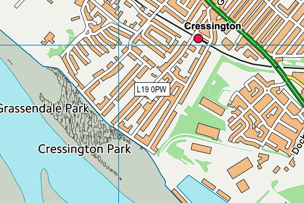 L19 0PW map - OS VectorMap District (Ordnance Survey) L19 0PW map - OS VectorMap District (Ordnance Survey)