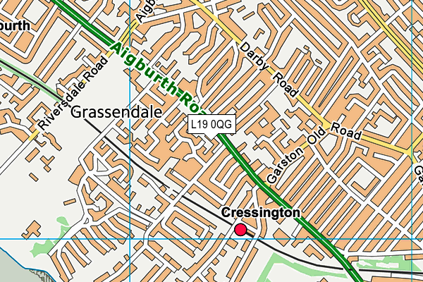L19 0QG map - OS VectorMap District (Ordnance Survey) L19 0QG map - OS VectorMap District (Ordnance Survey)