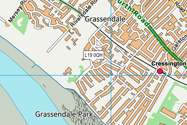 L19 0QH map - OS VectorMap District (Ordnance Survey) L19 0QH map - OS VectorMap District (Ordnance Survey)