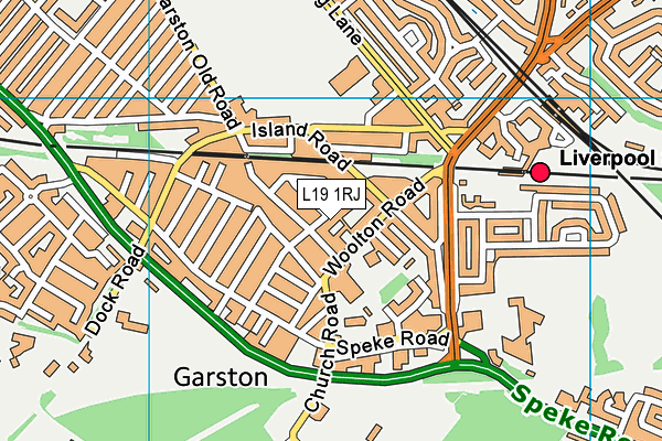 L19 1RJ map - OS VectorMap District (Ordnance Survey)