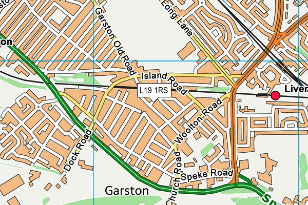 L19 1RS map - OS VectorMap District (Ordnance Survey) L19 1RS map - OS VectorMap District (Ordnance Survey)