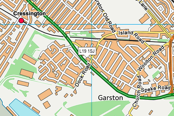L19 1SJ map - OS VectorMap District (Ordnance Survey) L19 1SJ map - OS VectorMap District (Ordnance Survey)