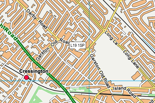 L19 1SP map - OS VectorMap District (Ordnance Survey) L19 1SP map - OS VectorMap District (Ordnance Survey)