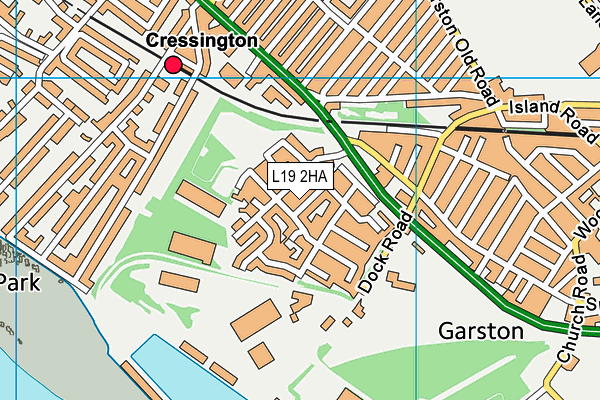 L19 2HA map - OS VectorMap District (Ordnance Survey) L19 2HA map - OS VectorMap District (Ordnance Survey)