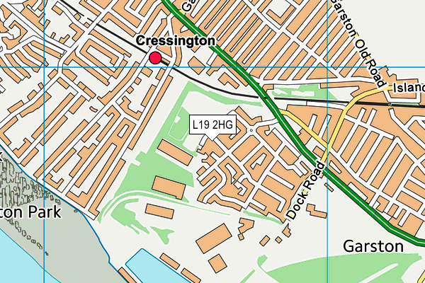 L19 2HG map - OS VectorMap District (Ordnance Survey) L19 2HG map - OS VectorMap District (Ordnance Survey)