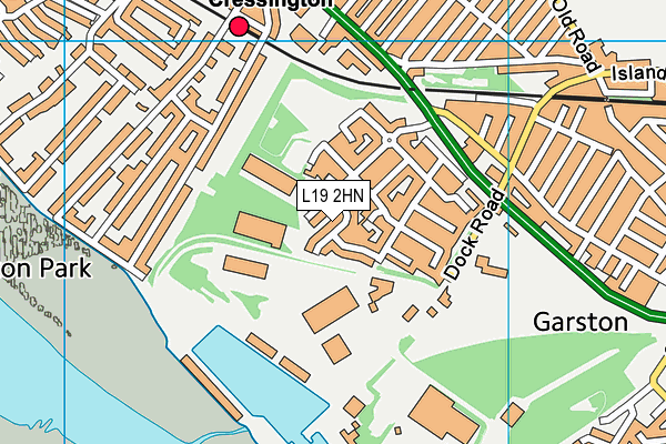 L19 2HN map - OS VectorMap District (Ordnance Survey) L19 2HN map - OS VectorMap District (Ordnance Survey)