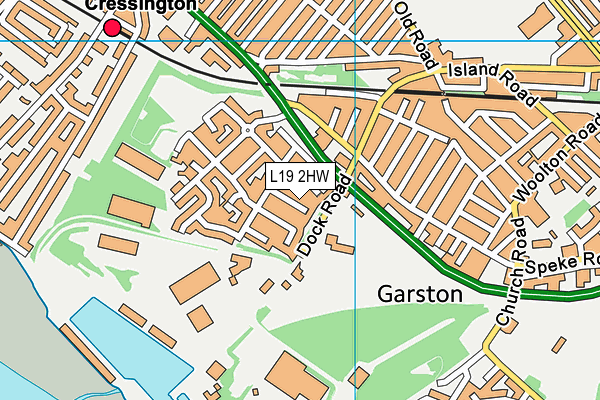 L19 2HW map - OS VectorMap District (Ordnance Survey) L19 2HW map - OS VectorMap District (Ordnance Survey)