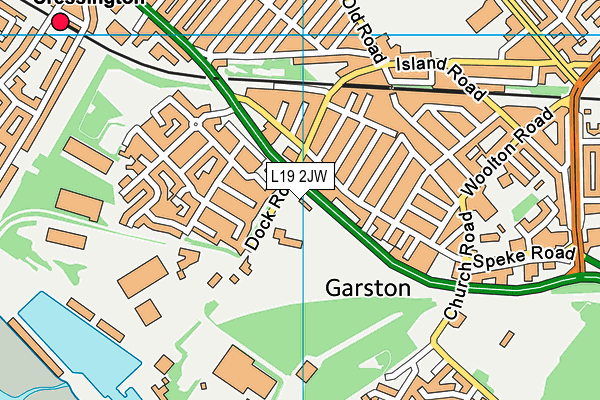 L19 2JW map - OS VectorMap District (Ordnance Survey) L19 2JW map - OS VectorMap District (Ordnance Survey)