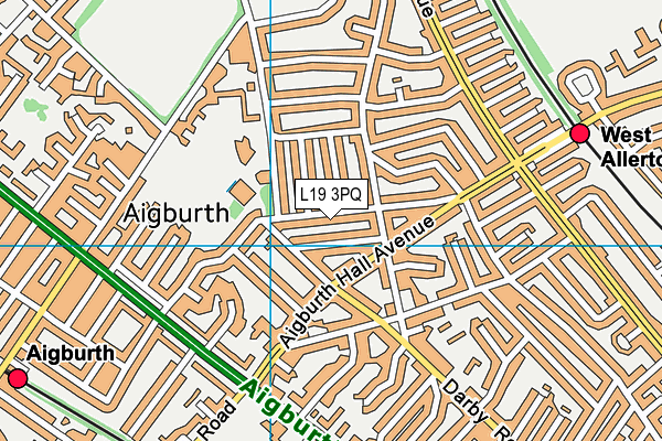 L19 3PQ map - OS VectorMap District (Ordnance Survey) L19 3PQ map - OS VectorMap District (Ordnance Survey)