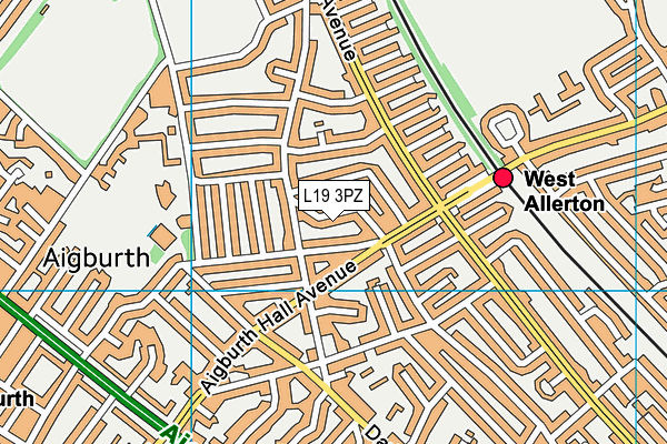 L19 3PZ map - OS VectorMap District (Ordnance Survey) L19 3PZ map - OS VectorMap District (Ordnance Survey)