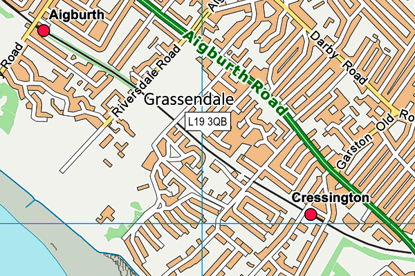 L19 3QB map - OS VectorMap District (Ordnance Survey) L19 3QB map - OS VectorMap District (Ordnance Survey)