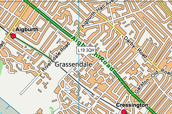 L19 3QH map - OS VectorMap District (Ordnance Survey) L19 3QH map - OS VectorMap District (Ordnance Survey)