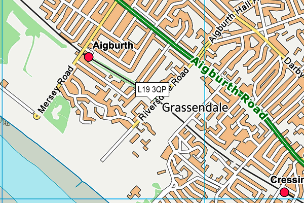 L19 3QP map - OS VectorMap District (Ordnance Survey) L19 3QP map - OS VectorMap District (Ordnance Survey)