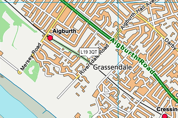 L19 3QT map - OS VectorMap District (Ordnance Survey) L19 3QT map - OS VectorMap District (Ordnance Survey)