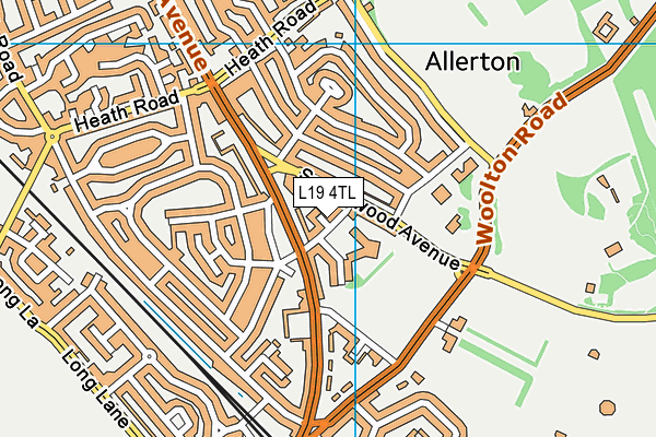 L19 4TL map - OS VectorMap District (Ordnance Survey) L19 4TL map - OS VectorMap District (Ordnance Survey)