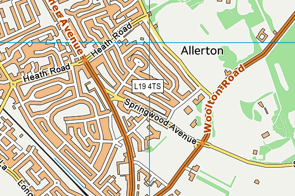 L19 4TS map - OS VectorMap District (Ordnance Survey) L19 4TS map - OS VectorMap District (Ordnance Survey)