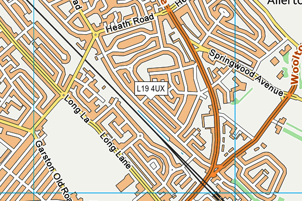 L19 4UX map - OS VectorMap District (Ordnance Survey) L19 4UX map - OS VectorMap District (Ordnance Survey)