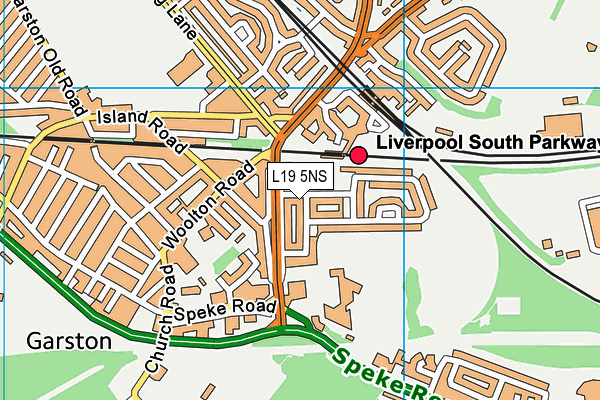 L19 5NS map - OS VectorMap District (Ordnance Survey) L19 5NS map - OS VectorMap District (Ordnance Survey)
