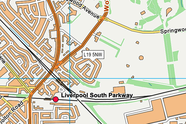 L19 5NW map - OS VectorMap District (Ordnance Survey) L19 5NW map - OS VectorMap District (Ordnance Survey)