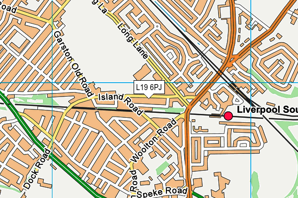 L19 6PJ map - OS VectorMap District (Ordnance Survey) L19 6PJ map - OS VectorMap District (Ordnance Survey)