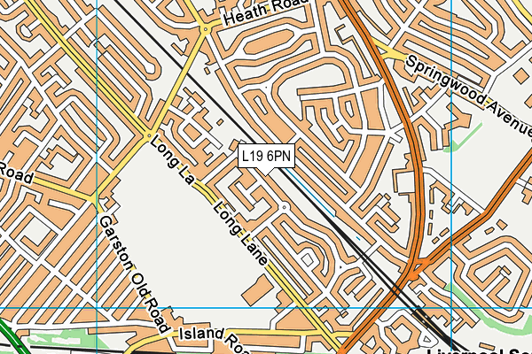 L19 6PN map - OS VectorMap District (Ordnance Survey) L19 6PN map - OS VectorMap District (Ordnance Survey)