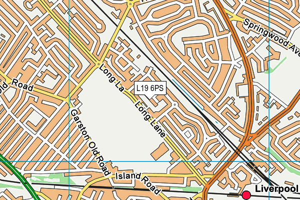 L19 6PS map - OS VectorMap District (Ordnance Survey) L19 6PS map - OS VectorMap District (Ordnance Survey)