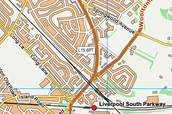 L19 6PT map - OS VectorMap District (Ordnance Survey) L19 6PT map - OS VectorMap District (Ordnance Survey)