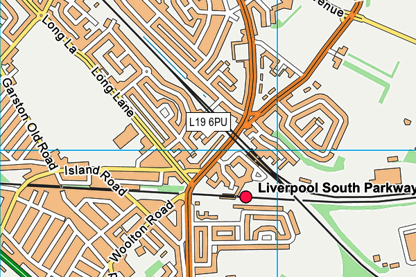 L19 6PU map - OS VectorMap District (Ordnance Survey) L19 6PU map - OS VectorMap District (Ordnance Survey)