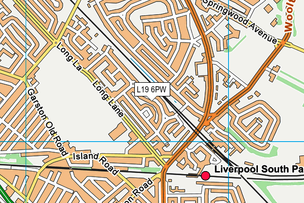 L19 6PW map - OS VectorMap District (Ordnance Survey) L19 6PW map - OS VectorMap District (Ordnance Survey)