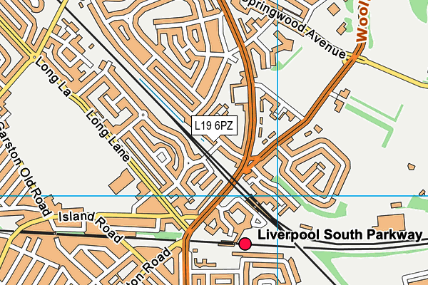 L19 6PZ map - OS VectorMap District (Ordnance Survey) L19 6PZ map - OS VectorMap District (Ordnance Survey)