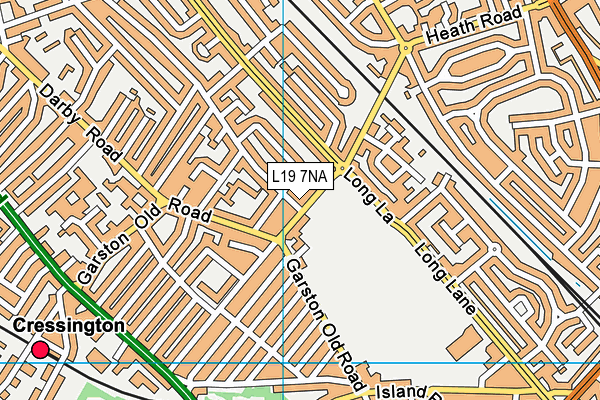 L19 7NA map - OS VectorMap District (Ordnance Survey) L19 7NA map - OS VectorMap District (Ordnance Survey)