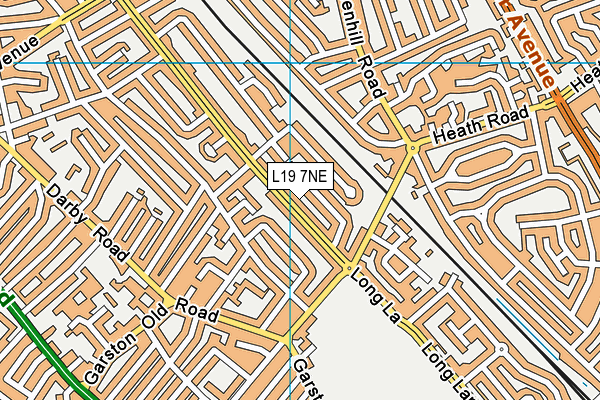 L19 7NE map - OS VectorMap District (Ordnance Survey) L19 7NE map - OS VectorMap District (Ordnance Survey)