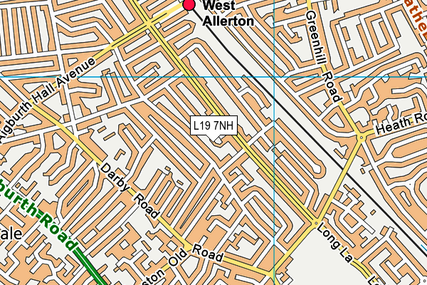 L19 7NH map - OS VectorMap District (Ordnance Survey) L19 7NH map - OS VectorMap District (Ordnance Survey)