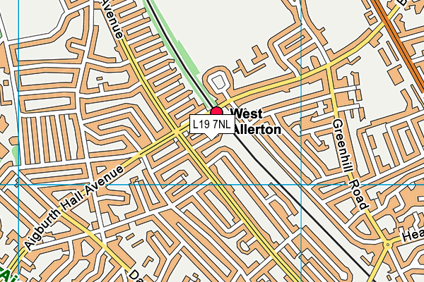 L19 7NL map - OS VectorMap District (Ordnance Survey) L19 7NL map - OS VectorMap District (Ordnance Survey)