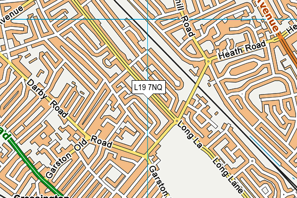 L19 7NQ map - OS VectorMap District (Ordnance Survey) L19 7NQ map - OS VectorMap District (Ordnance Survey)