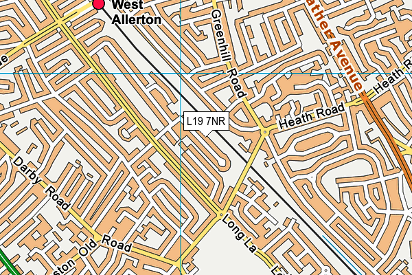 L19 7NR map - OS VectorMap District (Ordnance Survey) L19 7NR map - OS VectorMap District (Ordnance Survey)